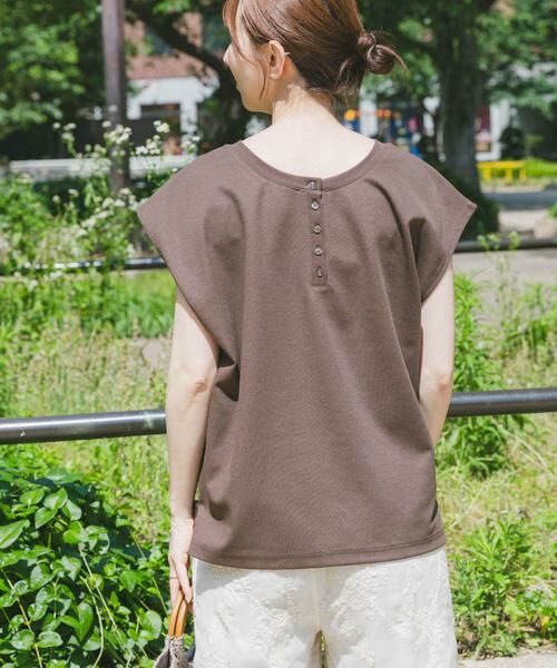 URBAN RESEARCH ITEMS / アーバンリサーチ アイテムズ Tシャツ | バックボタンフレンチTシャツ | 詳細3