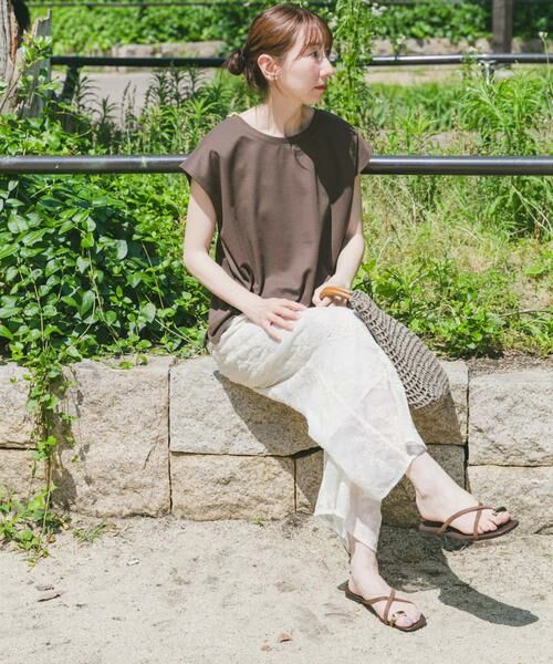 URBAN RESEARCH ITEMS / アーバンリサーチ アイテムズ Tシャツ | バックボタンフレンチTシャツ | 詳細4