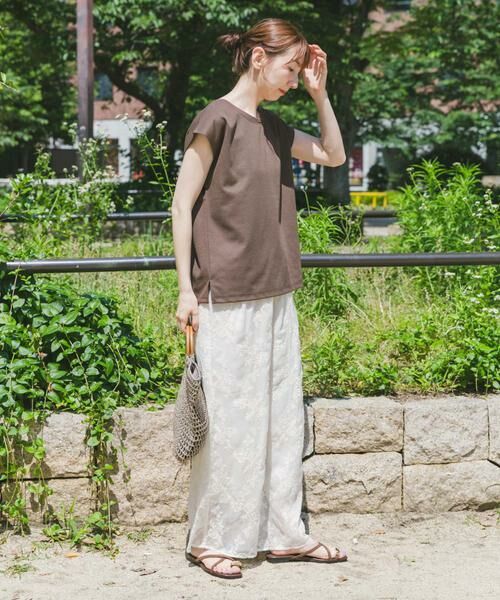 URBAN RESEARCH ITEMS / アーバンリサーチ アイテムズ Tシャツ | バックボタンフレンチTシャツ | 詳細6