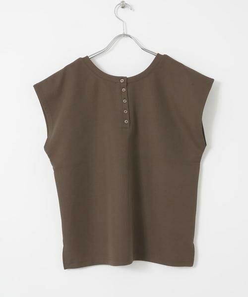 URBAN RESEARCH ITEMS / アーバンリサーチ アイテムズ Tシャツ | バックボタンフレンチTシャツ | 詳細9