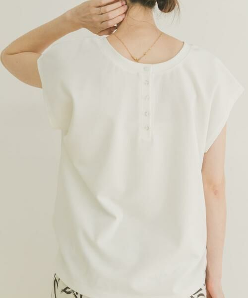 URBAN RESEARCH ITEMS / アーバンリサーチ アイテムズ Tシャツ | バックボタンフレンチTシャツ | 詳細14