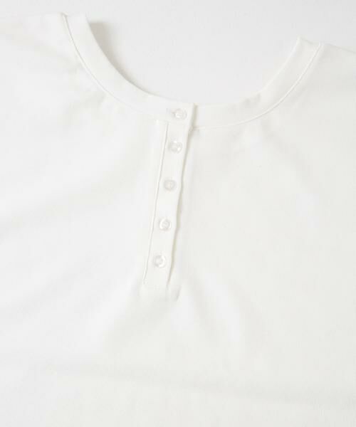 URBAN RESEARCH ITEMS / アーバンリサーチ アイテムズ Tシャツ | バックボタンフレンチTシャツ | 詳細18