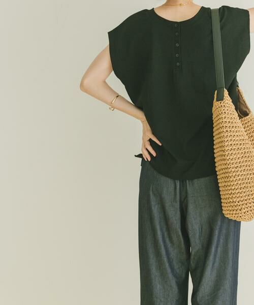 URBAN RESEARCH ITEMS / アーバンリサーチ アイテムズ Tシャツ | バックボタンフレンチTシャツ | 詳細22