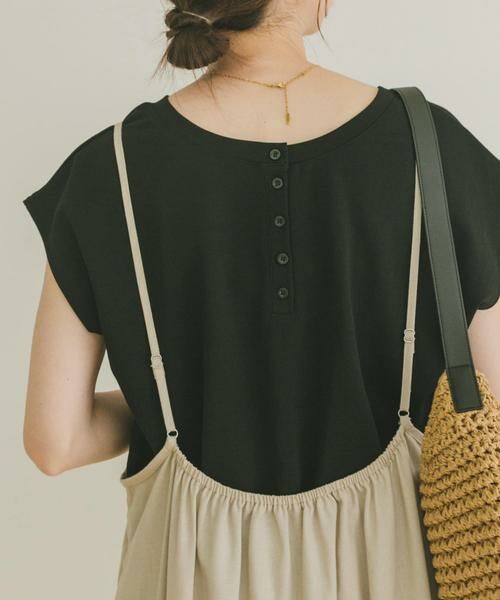 URBAN RESEARCH ITEMS / アーバンリサーチ アイテムズ Tシャツ | バックボタンフレンチTシャツ | 詳細23