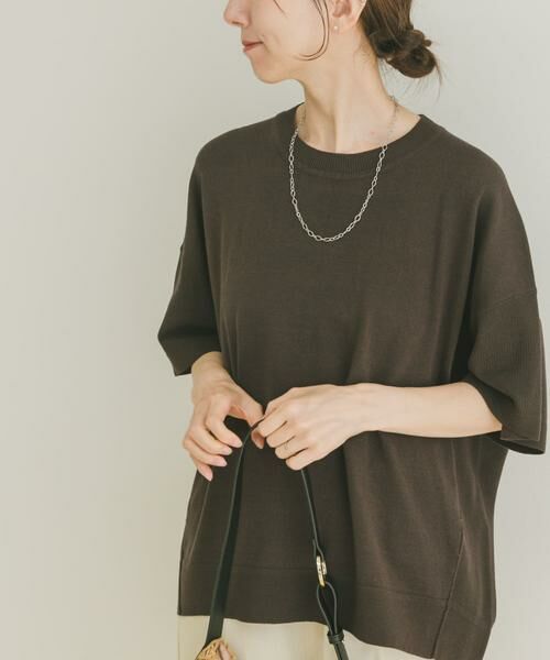 URBAN RESEARCH ITEMS/アーバンリサーチ アイテムズ ニットTシャツ チャコールグレー FREE