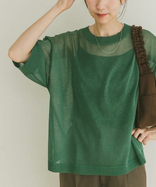 URBAN RESEARCH ITEMS / アーバンリサーチ アイテムズ ニット・セーター | シアーハンソデニットプルオーバー | 詳細1