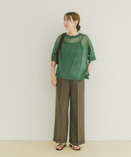 URBAN RESEARCH ITEMS / アーバンリサーチ アイテムズ ニット・セーター | シアーハンソデニットプルオーバー | 詳細4