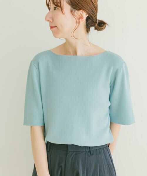 URBAN RESEARCH ITEMS / アーバンリサーチ アイテムズ ニット・セーター | ソウバリボートネックニット | 詳細1