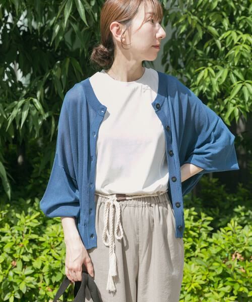 URBAN RESEARCH ITEMS / アーバンリサーチ アイテムズ カーディガン・ボレロ | シアークルーネックカーディガン | 詳細1