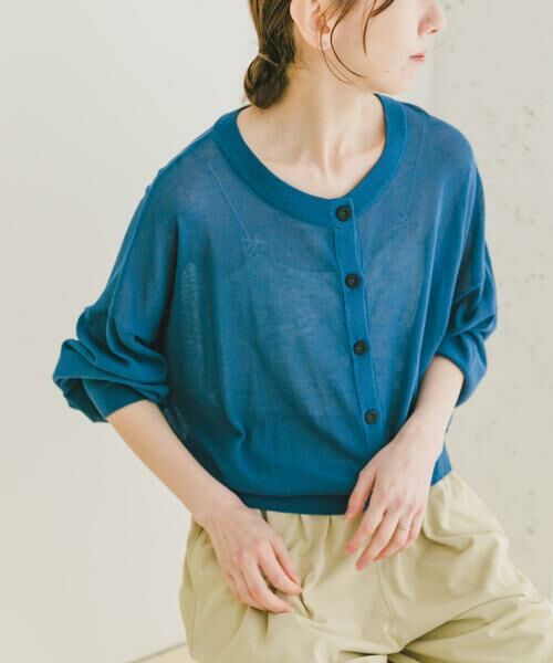 URBAN RESEARCH ITEMS / アーバンリサーチ アイテムズ カーディガン・ボレロ | シアークルーネックカーディガン | 詳細10