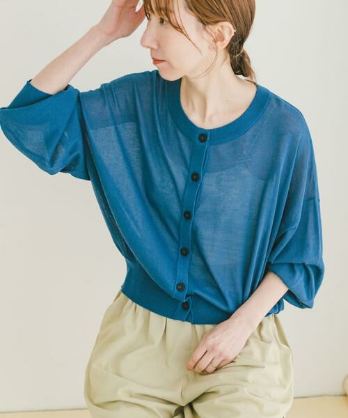 URBAN RESEARCH ITEMS / アーバンリサーチ アイテムズ カーディガン・ボレロ | シアークルーネックカーディガン | 詳細11