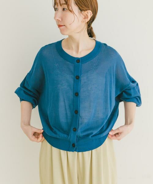 URBAN RESEARCH ITEMS / アーバンリサーチ アイテムズ カーディガン・ボレロ | シアークルーネックカーディガン | 詳細9