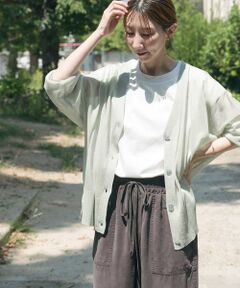 URBAN RESEARCH ITEMS / アーバンリサーチ アイテムズ カーディガン・ボレロ | シアーVネックニットカーディガン