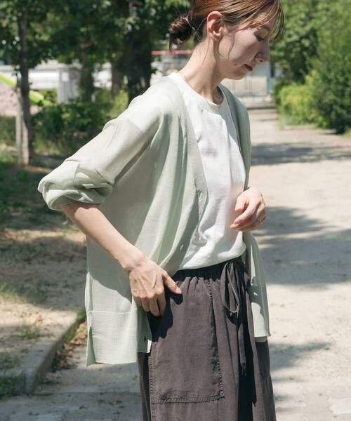 URBAN RESEARCH ITEMS / アーバンリサーチ アイテムズ カーディガン・ボレロ | シアーVネックニットカーディガン | 詳細3