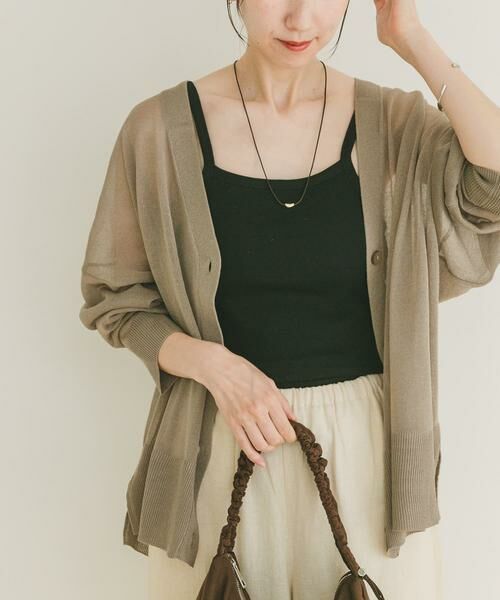 URBAN RESEARCH ITEMS / アーバンリサーチ アイテムズ カーディガン・ボレロ | シアーVネックニットカーディガン | 詳細11