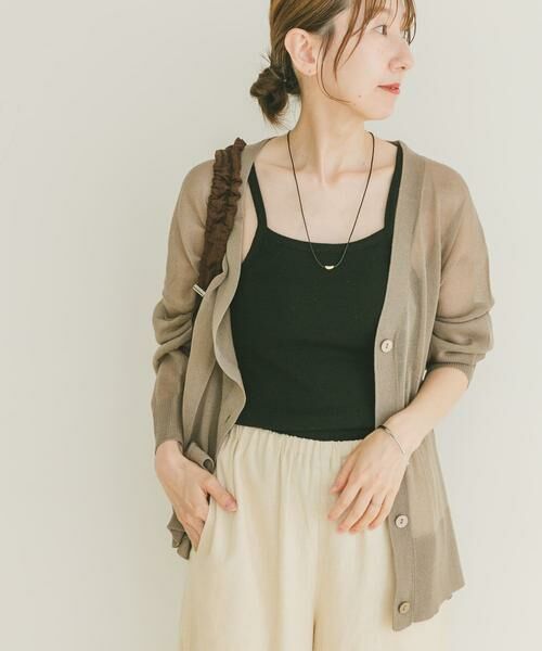 URBAN RESEARCH ITEMS / アーバンリサーチ アイテムズ カーディガン・ボレロ | シアーVネックニットカーディガン | 詳細12