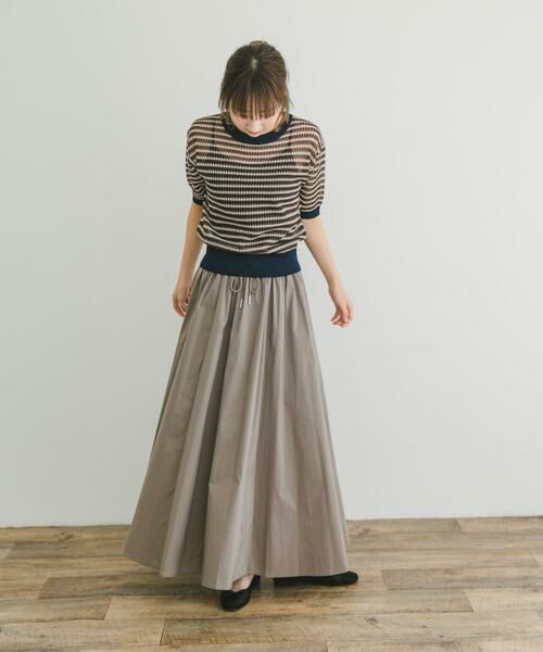 URBAN RESEARCH ITEMS / アーバンリサーチ アイテムズ ニット・セーター | シアーボーダー半袖ニット | 詳細22