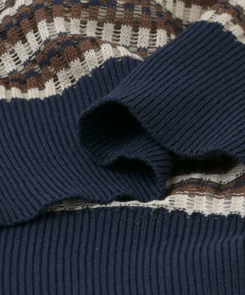 URBAN RESEARCH ITEMS / アーバンリサーチ アイテムズ ニット・セーター | シアーボーダー半袖ニット | 詳細26