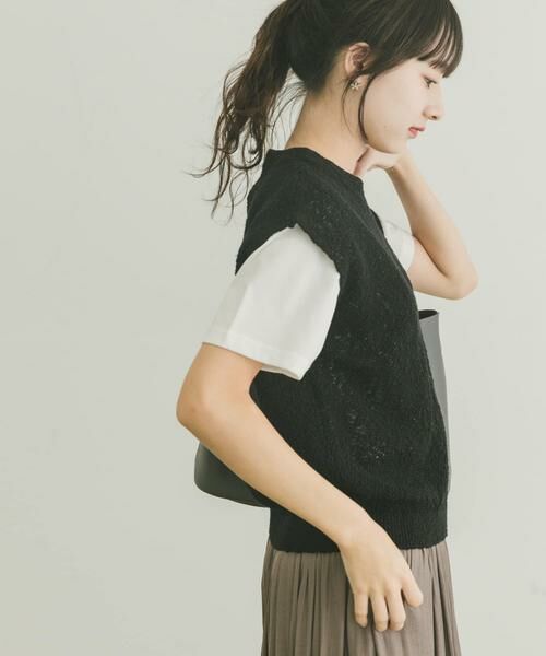 URBAN RESEARCH ITEMS / アーバンリサーチ アイテムズ ベスト | ゴムヤーンニットベスト | 詳細9