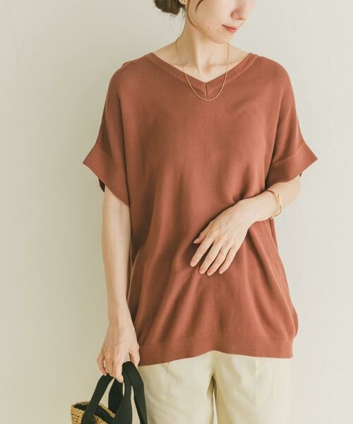 URBAN RESEARCH ITEMS/アーバンリサーチ アイテムズ Vネックフレンチニット レッド系その他 FREE URBAN RESEARCH ITEMS/アーバンリサーチ アイテムズ Vネックフレンチニット レッド系その他 FREE