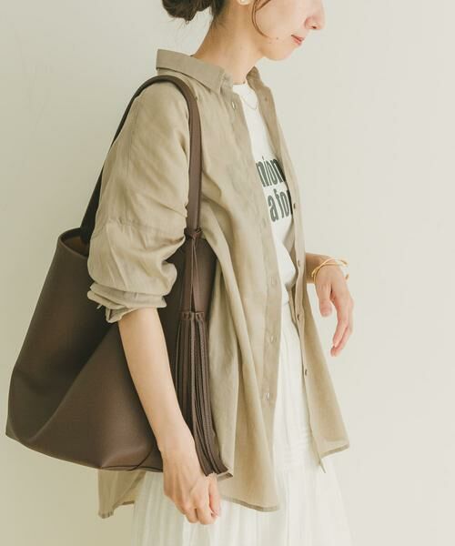 URBAN RESEARCH ITEMS / アーバンリサーチ アイテムズ シャツ・ブラウス | リネンコットンビッグシャツ(グレー系その他)