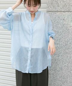 URBAN RESEARCH ITEMS / アーバンリサーチ アイテムズ シャツ・ブラウス | シアーヨウリュウバンドカラーシャツ