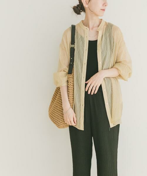 URBAN RESEARCH ITEMS / アーバンリサーチ アイテムズ シャツ・ブラウス | シアーヨウリュウバンドカラーシャツ | 詳細1