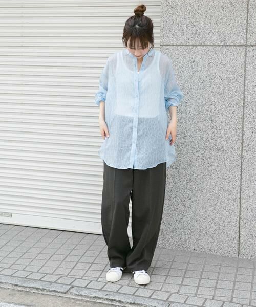 URBAN RESEARCH ITEMS / アーバンリサーチ アイテムズ シャツ・ブラウス | シアーヨウリュウバンドカラーシャツ | 詳細11