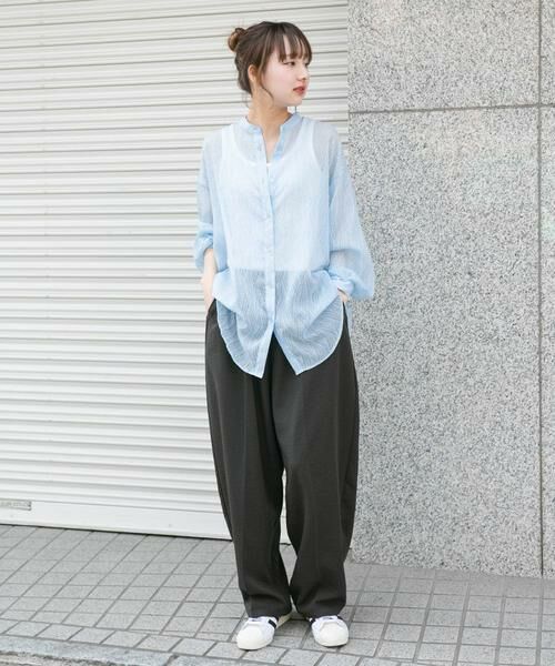 URBAN RESEARCH ITEMS / アーバンリサーチ アイテムズ シャツ・ブラウス | シアーヨウリュウバンドカラーシャツ | 詳細12