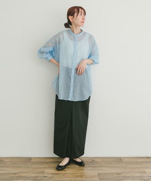 URBAN RESEARCH ITEMS / アーバンリサーチ アイテムズ シャツ・ブラウス | シアーヨウリュウバンドカラーシャツ | 詳細16