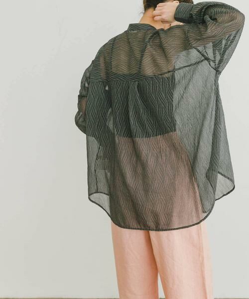 URBAN RESEARCH ITEMS / アーバンリサーチ アイテムズ シャツ・ブラウス | シアーヨウリュウバンドカラーシャツ | 詳細24