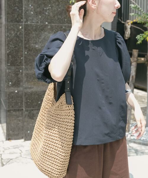 URBAN RESEARCH ITEMS / アーバンリサーチ アイテムズ シャツ・ブラウス | サッカーボリュームスリーブプルオーバー | 詳細1