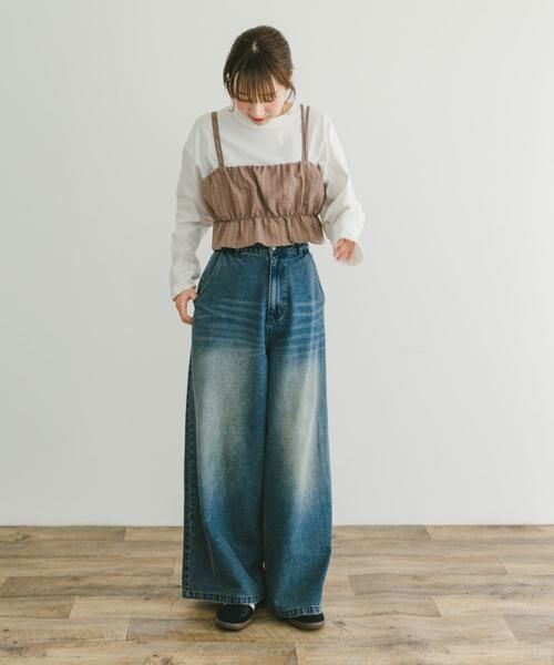 URBAN RESEARCH ITEMS / アーバンリサーチ アイテムズ その他トップス | ストライプシャーリングビスチェ | 詳細4