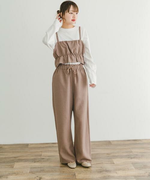 URBAN RESEARCH ITEMS / アーバンリサーチ アイテムズ その他トップス | ストライプシャーリングビスチェ | 詳細6