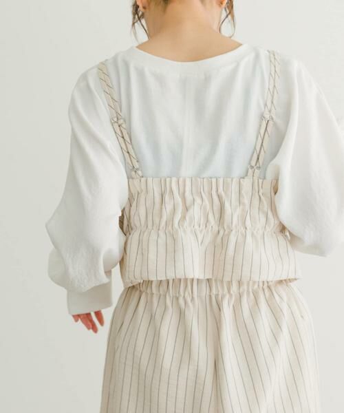 URBAN RESEARCH ITEMS / アーバンリサーチ アイテムズ その他トップス | ストライプシャーリングビスチェ | 詳細14
