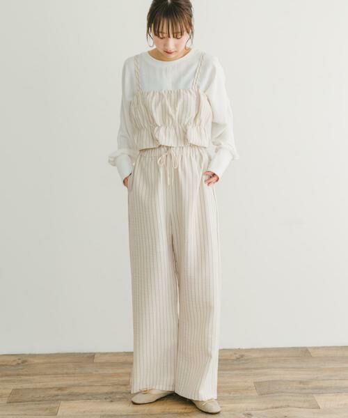 URBAN RESEARCH ITEMS / アーバンリサーチ アイテムズ その他トップス | ストライプシャーリングビスチェ | 詳細15