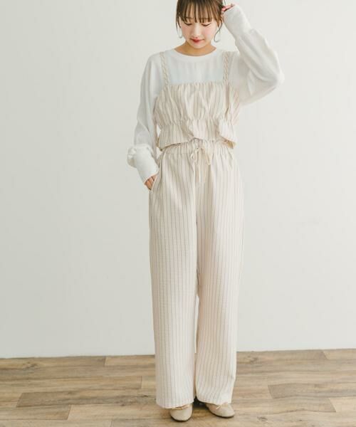 URBAN RESEARCH ITEMS / アーバンリサーチ アイテムズ その他トップス | ストライプシャーリングビスチェ | 詳細16