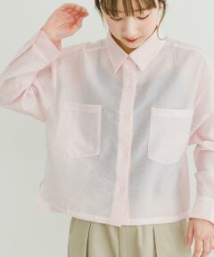URBAN RESEARCH ITEMS / アーバンリサーチ アイテムズ シャツ・ブラウス | クロップドシアーシャツ