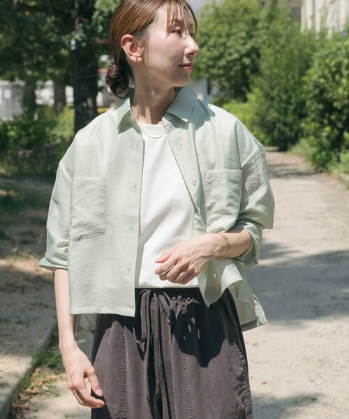 URBAN RESEARCH ITEMS / アーバンリサーチ アイテムズ シャツ・ブラウス | クロップドシアーシャツ | 詳細1