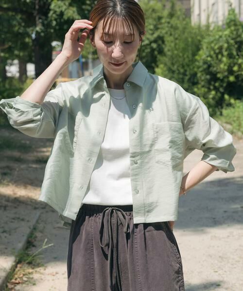 URBAN RESEARCH ITEMS / アーバンリサーチ アイテムズ シャツ・ブラウス | クロップドシアーシャツ | 詳細2