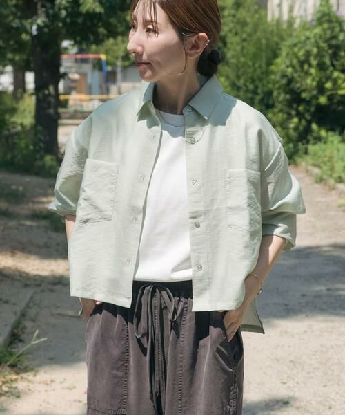 URBAN RESEARCH ITEMS / アーバンリサーチ アイテムズ シャツ・ブラウス | クロップドシアーシャツ | 詳細4