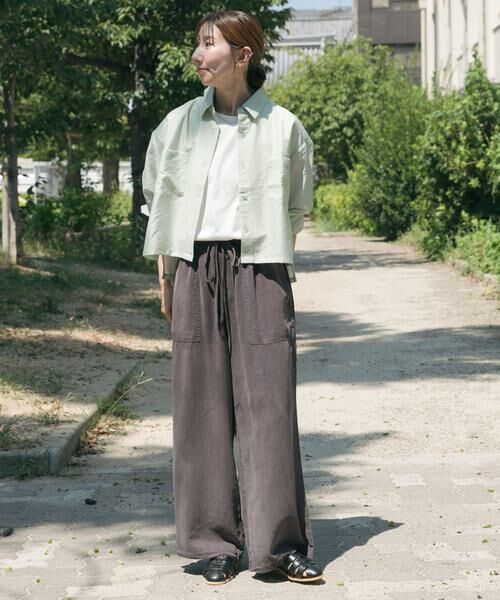 URBAN RESEARCH ITEMS / アーバンリサーチ アイテムズ シャツ・ブラウス | クロップドシアーシャツ | 詳細5