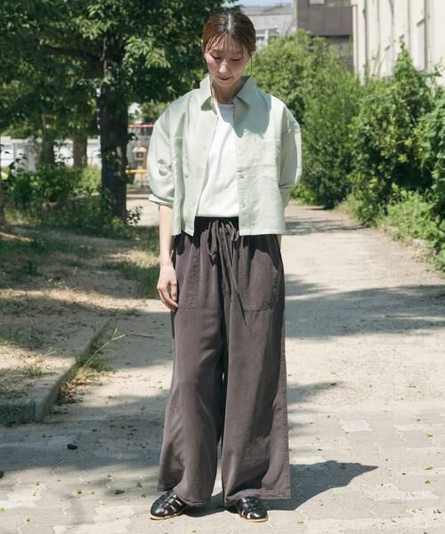 URBAN RESEARCH ITEMS / アーバンリサーチ アイテムズ シャツ・ブラウス | クロップドシアーシャツ | 詳細6