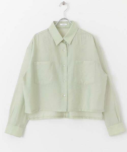 URBAN RESEARCH ITEMS / アーバンリサーチ アイテムズ シャツ・ブラウス | クロップドシアーシャツ | 詳細7