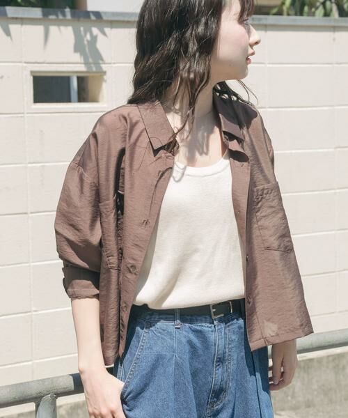 URBAN RESEARCH ITEMS / アーバンリサーチ アイテムズ シャツ・ブラウス | クロップドシアーシャツ | 詳細11