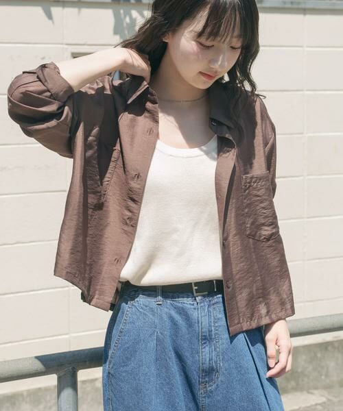 URBAN RESEARCH ITEMS / アーバンリサーチ アイテムズ シャツ・ブラウス | クロップドシアーシャツ | 詳細12