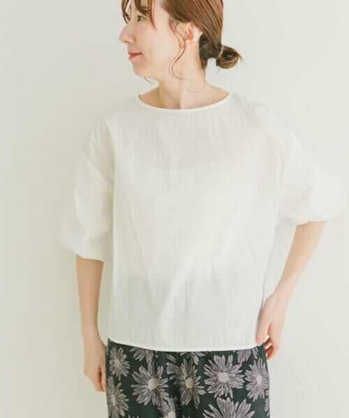 URBAN RESEARCH ITEMS / アーバンリサーチ アイテムズ Tシャツ | コットンナイロンバルーンスリーブプルオーバー | 詳細4