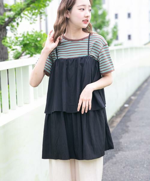 URBAN RESEARCH ITEMS / アーバンリサーチ アイテムズ チュニック | チュニックレイヤードキャミソール | 詳細1