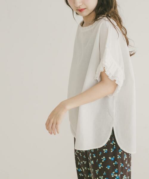 URBAN RESEARCH ITEMS / アーバンリサーチ アイテムズ シャツ・ブラウス | ダブルフリルブラウス | 詳細14