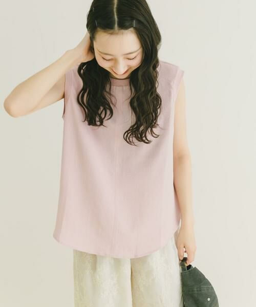 URBAN RESEARCH ITEMS / アーバンリサーチ アイテムズ Tシャツ | ジョーゼットノースリーブトップス | 詳細1